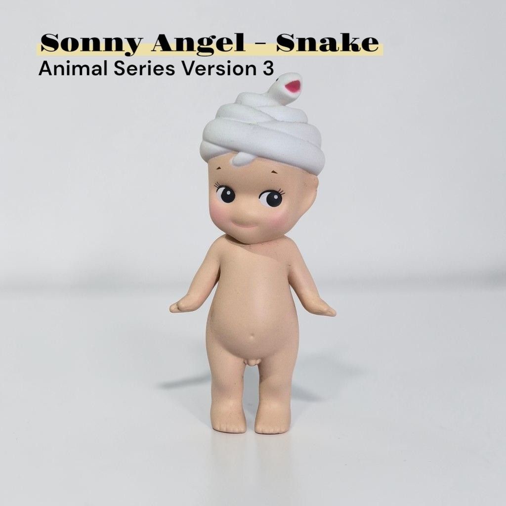 Sonny Angel - Snake - Animal Series Version 3 (Category: Designer & Blind Box Toys) located in Manila. Submitted by fromourshelves (Listing ID 1447751358, Image 1). Description: Sonny Angel - Snake - Animal Series Version 3 A bit of dirt on the side Rfs: decluttering Buyer shoulders shipping/delivery.