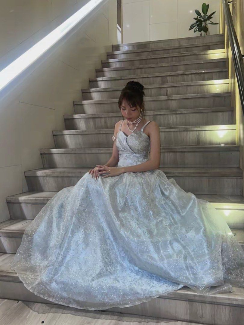 Sparkly Silver Ball Gown with Corset Back (Category: Evening dresses & gowns) located in Manila. Submitted by coquettecore (Listing ID 1447727379, Image 1). Description: ✨ FOR RENT: Silver Ball Gown for Prom or Debut ✨ Make your special occasion unforgettable with this elegant silver ball gown! 💰 Rental Fee: ₱300 💵 Refundable Deposit: ₱500 Inclusions: •Silver Ball Gown • White Long Gloves •Masquerade Mask (Optional) 📅 Rental Duration: Up to 3 