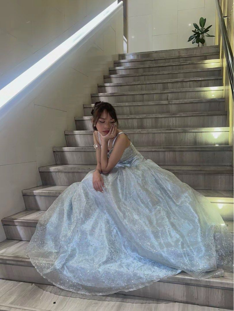 Sparkly Silver Ball Gown with Corset Back (Category: Evening dresses & gowns) located in Manila. Submitted by coquettecore (Listing ID 1447727379, Image 3). Description: ✨ FOR RENT: Silver Ball Gown for Prom or Debut ✨ Make your special occasion unforgettable with this elegant silver ball gown! 💰 Rental Fee: ₱300 💵 Refundable Deposit: ₱500 Inclusions: •Silver Ball Gown • White Long Gloves •Masquerade Mask (Optional) 📅 Rental Duration: Up to 3 