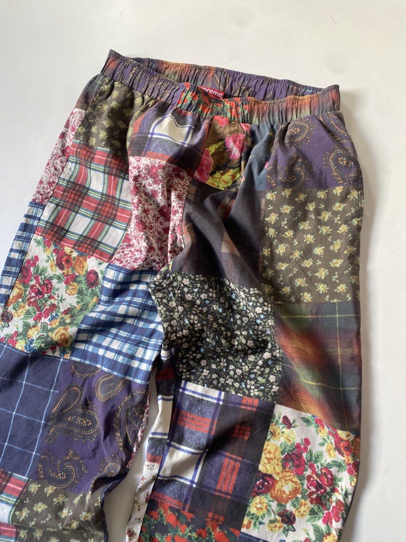 Supreme FW16 Patchwork Pants (Category: Joggers) located in Baguio. Submitted by archival.store (Listing ID 1447756324, Image 2). Description: Size tagged: Issue:none Waist:28.5 /42 Length:38 Thigh:13.5 Opening:5/8 Mine:1,500.