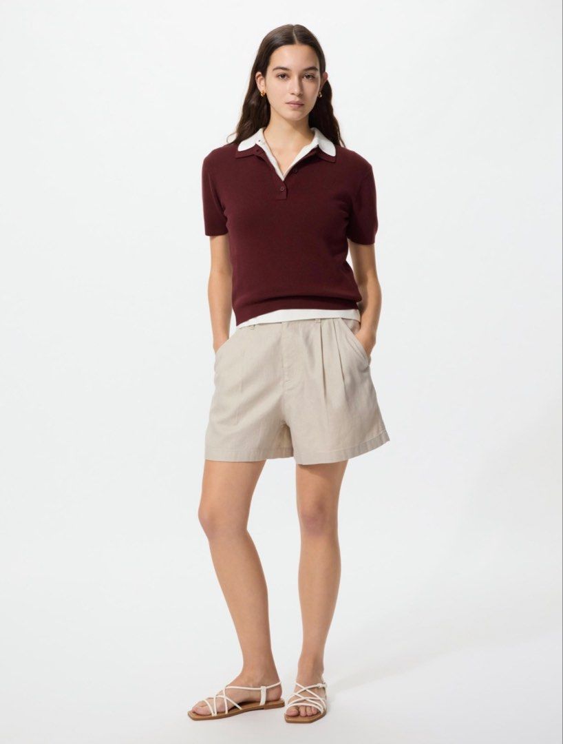 uniqlo linen short (Category: Shorts) located in Bacolod City. Submitted by fordaseaa (Listing ID 1447877141, Image 3). Description: small.