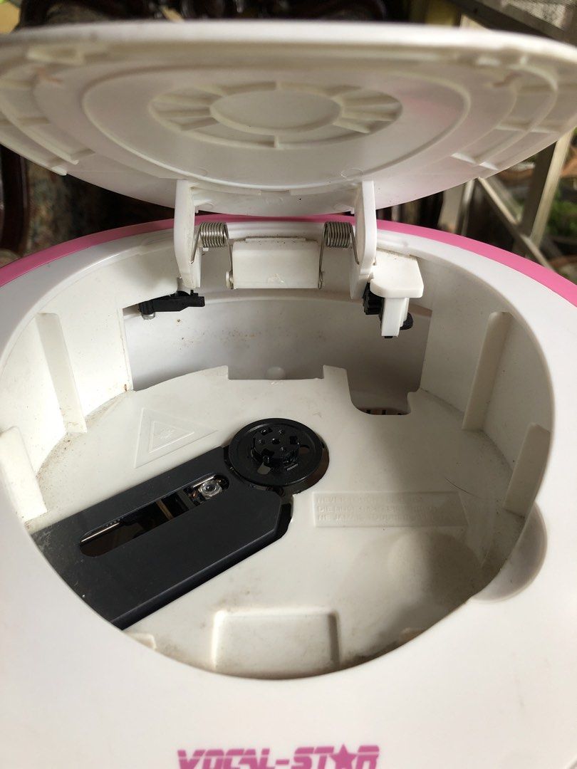Vocal-Star Pink CDG Karaoke Machine with Microphone (Category: Microphones) located in Marikina City. Submitted by whiteorchid04 (Listing ID 1447703318, Image 2). Description: - Pink Vocal-Star CDG Karaoke Machine - Built-in CD player - USB charger, and audio out connections - Comes with one microphone (wrapped in bubble wrap) Original mic replaced,new set included - Ideal for parties and singing sessions.