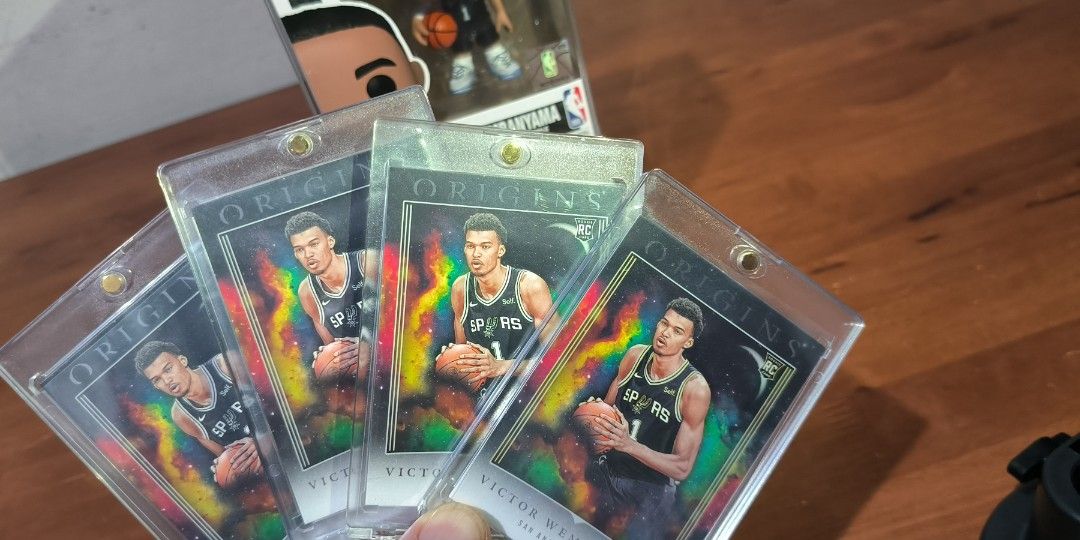 WEMBY RC PANINI ORIGINS (Category: Raw Singles) located in Bulacan. Submitted by tripledouble532 (Listing ID 1447738473, Image 3). Description: Wemby Panini Origins RC mint condition 3,500 each. ship with mags.