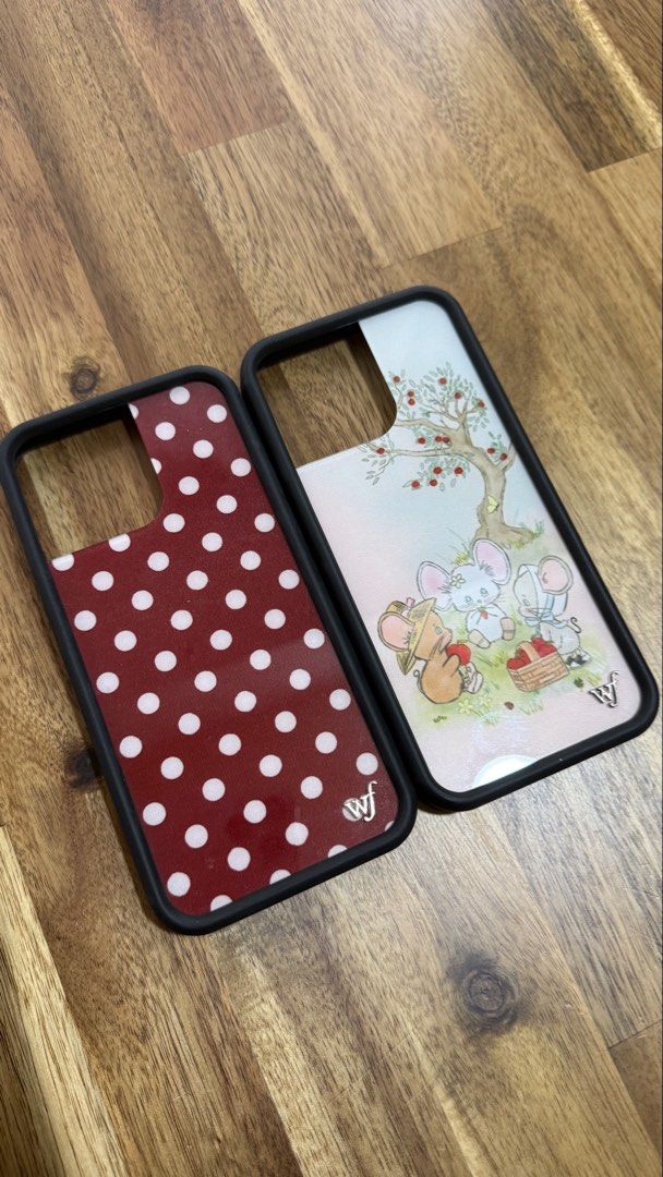 Wildflower Cases for Iphone 16 Pro Max (Category: Cases & Sleeves) located in Pasig City. Submitted by djddmd (Listing ID 1447727006, Image 1). Description: 🤍 Polka Dot (Burgundy & Cream) 🤍 Mice Friends ‼️SOLD AS BUNDLE ONLY - bought for $37 each‼️ - no more boxes - can provide screenshot of order confirmations RFS: decluttering MOP: BPI/Gcash MOD: Grab/Lalamove - sf shouldered by buyer.