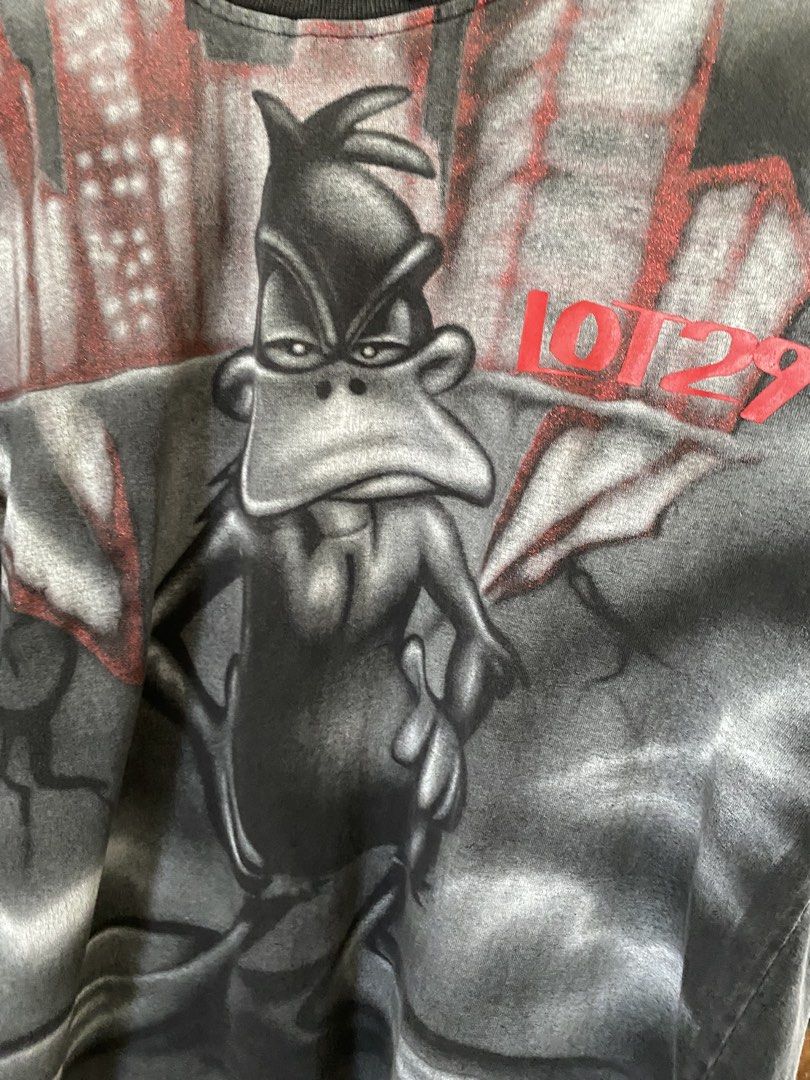 Y2K LOT29 Daffy Duck Shirt (Category: Tshirts & Polo Shirts ) located in Dumaguete. Submitted by infiniteloot_ (Listing ID 1447786185, Image 3). Description: Rare Y2K LOT29 Daffy Duck Shirt Size L on tag fits XL 29 length x 24 width good condition no flaws iykyk DM 🪖.