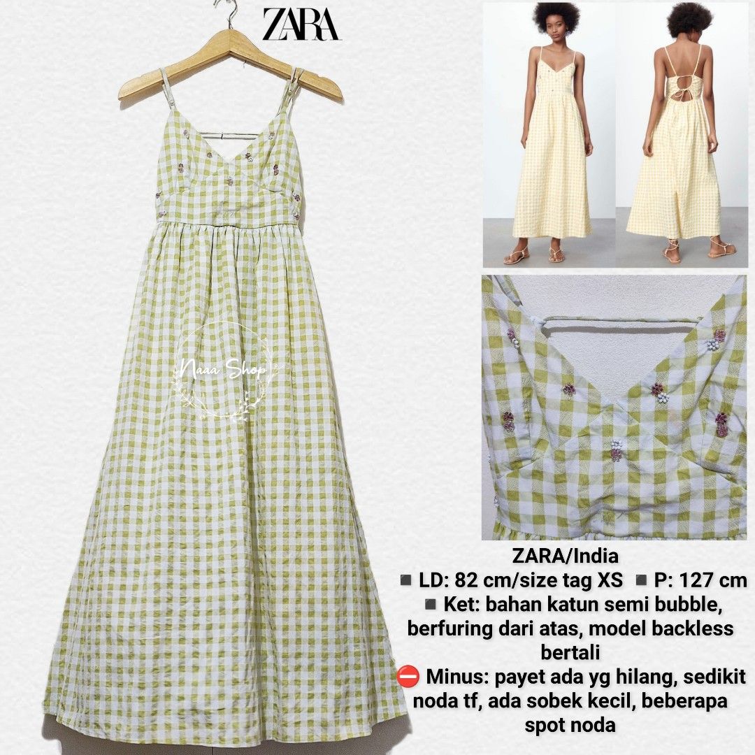 ZARA Gingham Check Dress (Kategori: Gaun & Rok) berada di Jakarta Selatan. Dikirim oleh naaa.shp (ID iklan 1447708804, Gambar 3). Deskripsi: ❌❌HARGA PAS / NO NEGO / TIDAK TAWAR❌❌ 🚫NEGO ➡️ DI SKIP🚫 √BISA DIORDER LANGSUNG, MELALUI SHOPE* AKUN: naaa.shp ATAU KLIK LINK DIPROFIL/BIO 🛒 Etalase Shope*: Koleksi Z*RA √harga Shope* +adm √manual tf /split payment by request.