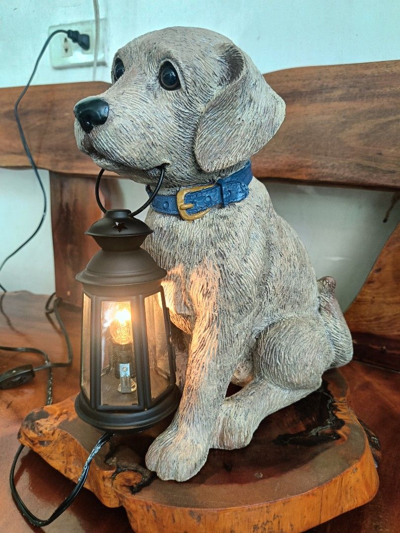 12.5" SETO Craft Dog Lamp, 220V- Working (Category: Lighting) located in Imus. Submitted by ABrielleC (Listing ID 1447950981, Image 2). Description: Video Link https://youtube.com/shorts/vB7xM9YlUWo?si=w9Tm-F2nJ3F0kCoz Resin Material With Box Input- 220Volts Height-12.5in Length-6.5in Width-9.25in Weight-2kg Japan Surplus Item First to pay Loc Imus Cavite.