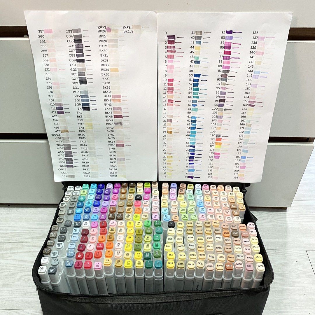 262 Touch Smooth Alcohol Markers (Category: Craft Supplies & Tools) located in Paranaque City. Submitted by betweenthewords (Listing ID 1447980771, Image 1). Description: 262 Touch Smooth Alcohol Markers Price: 1,500 Condition: Lightly Used. Most of them are not used. #120 Slanted Tip is slightly fainting. #179 Pointed Tip is missing but the slanted tip is still working. The rest are working fine. Date of Swatch: July 6, 2026 lang din Reason for 