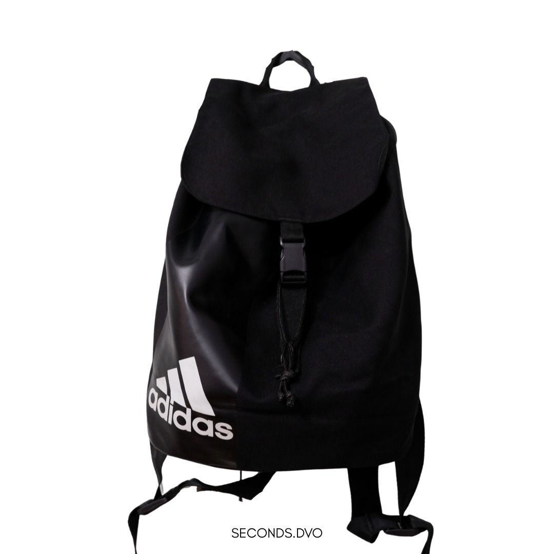 Adidas Backpack (Category: Backpacks) located in Davao. Submitted by seconds.dvo (Listing ID 1447943283, Image 1). Description: - Material: canvas - Condition: 9/10 - Issue: scratches - Payment: Gcash, GoTyme, UB - Delivery: shipping fee c/o buyer - Location: Davao City.