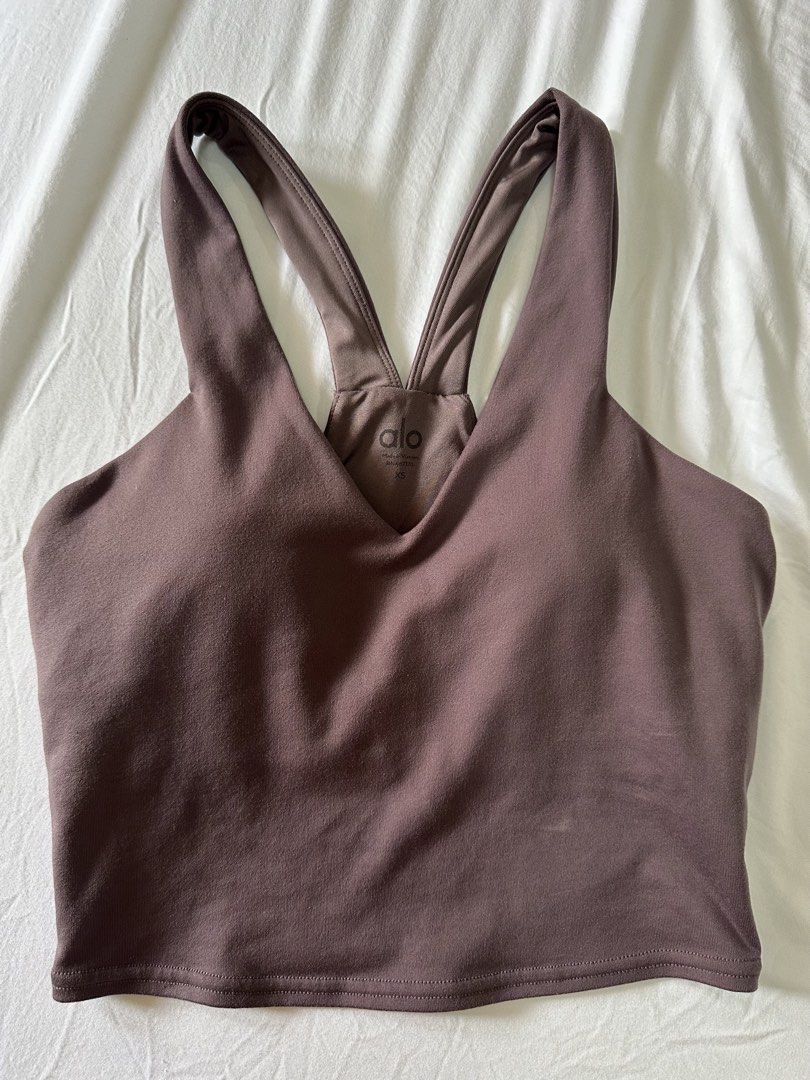alo yoga Real Bra Tank (Category: Activewear) located in Quezon City. Submitted by tan__k (Listing ID 1447899031, Image 3). Description: authentic size XS color raisinette no when worn by me.