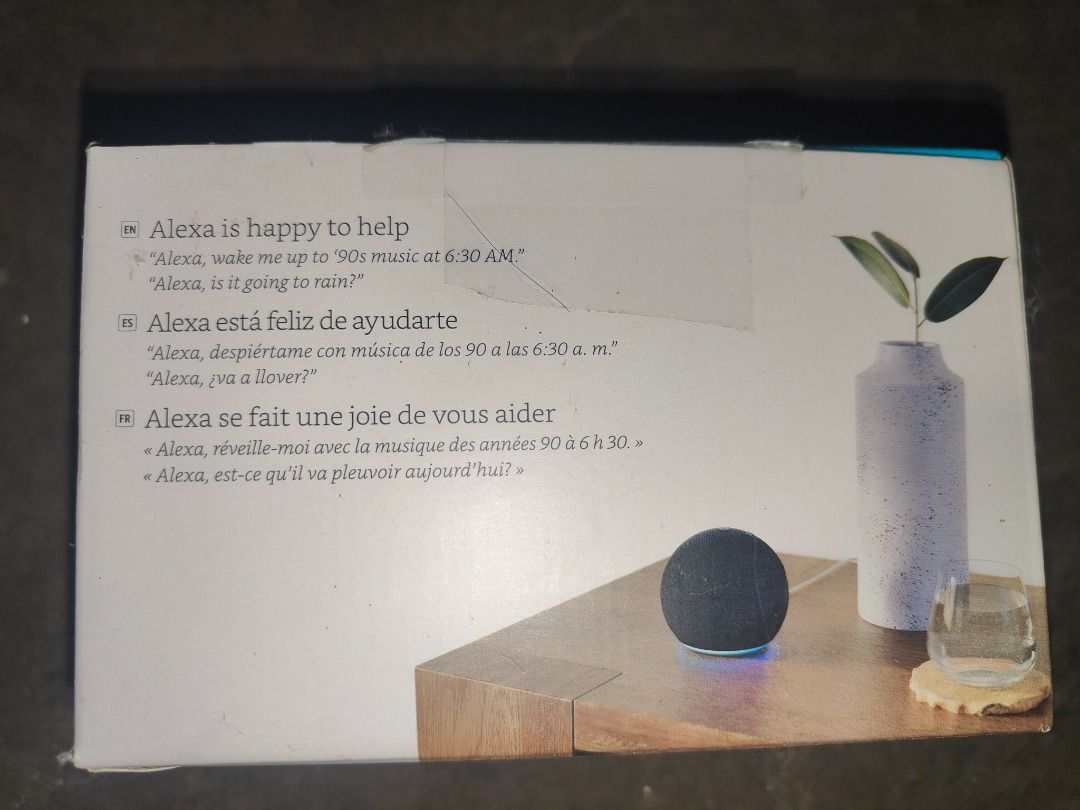 Amazon Echo Dot - 5th Generation (Gen 5) - C2N6L4 (Category: Soundbars, Speakers & Amplifiers) located in Dasmarinas. Submitted by mezzeric (Listing ID 1447977006, Image 2). Description: Brand new. Just opened to test if everything works and put it back in it's box. Will remove ad once sold. Price is firm. Pickup only at Mabuhay City Paliparan 3 Dasmarinas Cavite. Thanks!.
