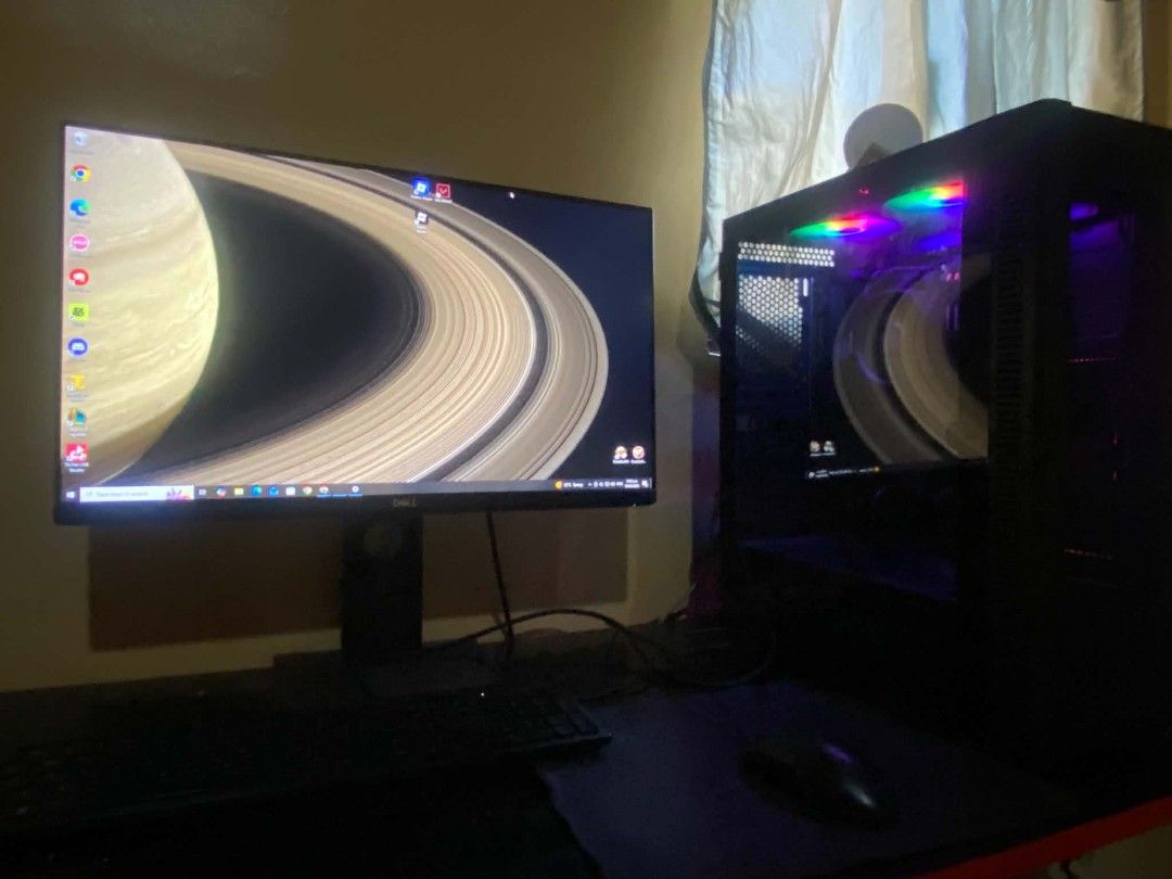 AMD Ryzen 5 4600G Desktop PC with Radeon Graphics (Category: Desktops) located in Santa Cruz, Pampanga. Submitted by juliajalan05857 (Listing ID 1447889760, Image 1). Description: - AMD Ryzen 5 4600G Processor with Radeon Graphics - 8GB RAM - 256GB SSD Storage - Windows 10 Pro Installed - RGB Lighting - Perfect for Gaming & Productivity - Selling As Is.