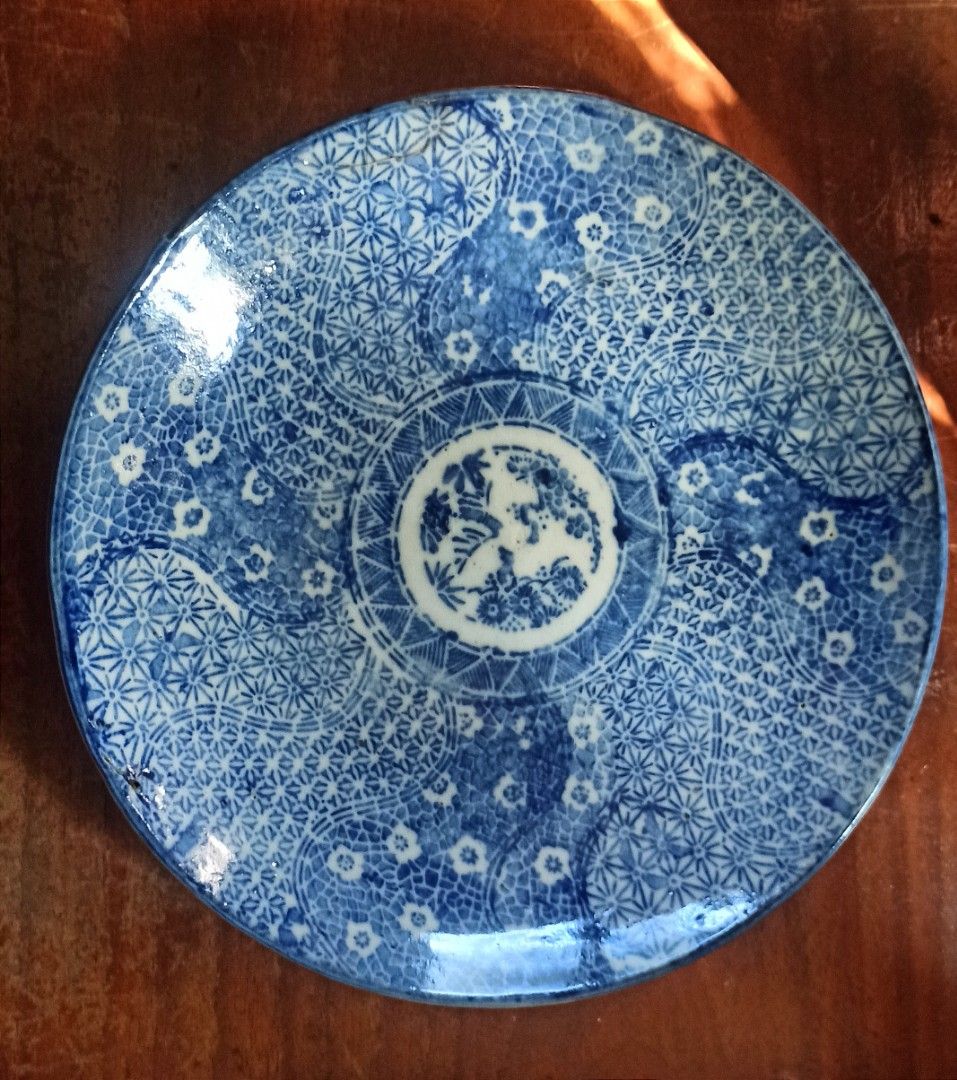 Antique plate 1800s (Category: Dinnerware & Cutlery) located in Iligan City. Submitted by mei.oredalas (Listing ID 1447820165, Image 1). Description: 19th century meiji era japan available 2 plates ; price per item -22.5 cm d x 3cm -stenciled hizen ware (Arita) plate -has solid substantial weight.
