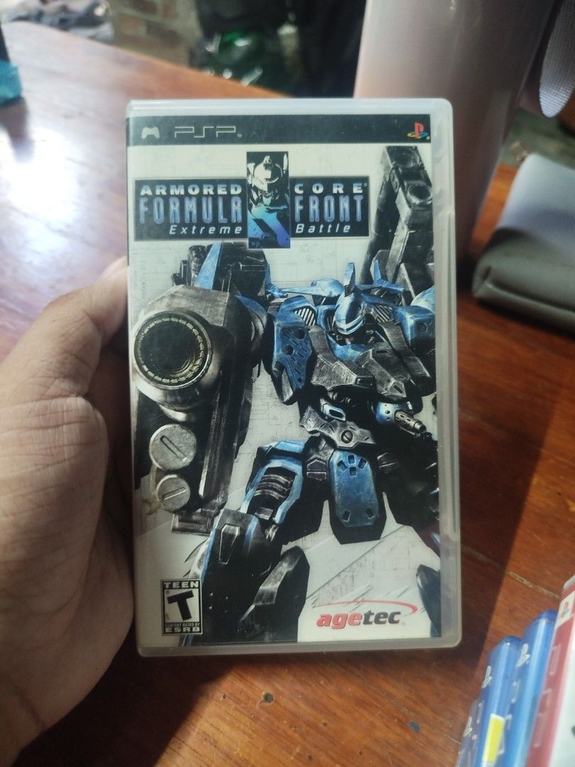 (No Manual) Armored Core Formula Front Battle PSP UMD Game (Category: PlayStation) located in Binan City. Submitted by pumpkiiin02 (Listing ID 1447947576, Image 1). Description: - Armored Core Formula Front Battle for PSP - Experience intense mech combat on the go - Customize your mech with hundreds of parts - Multiple arenas and ranking system - Fast-paced head-to-head action - Perfect for fans of the Armored Core series.