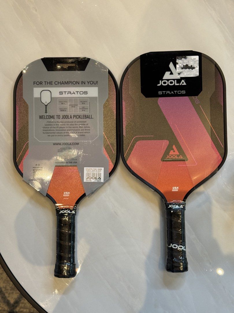 AUTHENTIC JOOLA Stratos Pickleball Paddle (Category: Racket and Ball Sports) located in Cainta. Submitted by trufflecake (Listing ID 1447197465, Image 1). Description: - JOOLA Stratos SC pickleball paddle - Designed in the USA - From JOOLA, a top global pickleball paddle producer - Built for champions - Elevate your game today!.