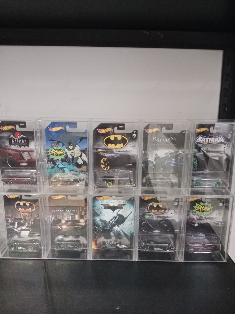 Batman Hot wheels with acrylic display (Category: Vehicle & Diecast Models) located in Davao. Submitted by suxrox (Listing ID 1447979966, Image 2). Description: Batman Hot wheels set for 4,999 500 each Gcash payment for the item Sf shoulder by the buyer Negotiable.