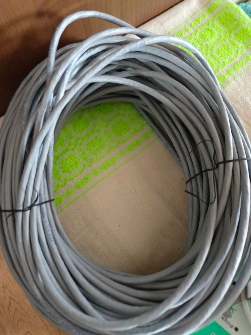 Belden CAT6 UTP Lan Cable per meter (Category: Cables & Adaptors) located in Mandaluyong City. Submitted by kinsenas (Listing ID 1448057970, Image 2). Description: 35php per meter 21.5 meters left Natira sa pagawa ng bahay namin CAT6 BELDEN BRAND COLOR- gray PRODUCTION CODE; 7814 DECRIPTION ;belden CATEGORY - 6 4 pair UTP MOP: Gcash MOD: J&T, Lalamove Mandaluyong area .