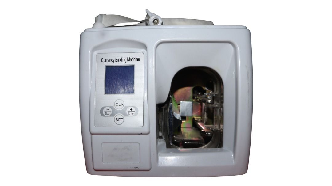 Bismac BMC BB-66 Automatic Banknote / Currency Binding Machine (Category: Office & Business Technology) located in Caloocan City. Submitted by mce_sales2026 (Listing ID 1447965538, Image 1). Description: Details: Bismac BMC BB-66 Automatic Banknote/Currency Binding Machine designed for securely binding stacks of cash with paper bands. Features automatic band feeding and cutting, adjustable binding tightness, and a simple digital control panel for