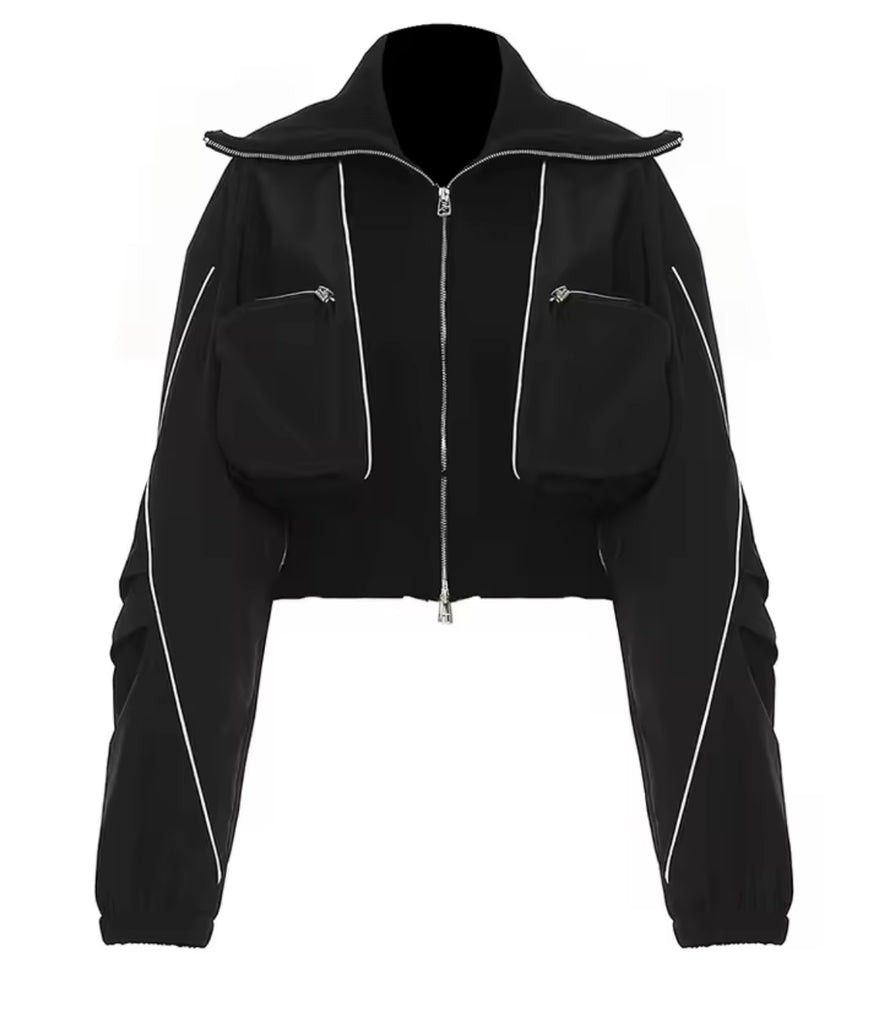 Black Jacket (Category: Coats, Jackets and Outerwear) located in Manila. Submitted by mis_a (Listing ID 1447884283, Image 1). Description: Jacket x Thrifted Color: Black Size: Fits small to large Shipping fee via J&T will be shouldered by the buyer..
