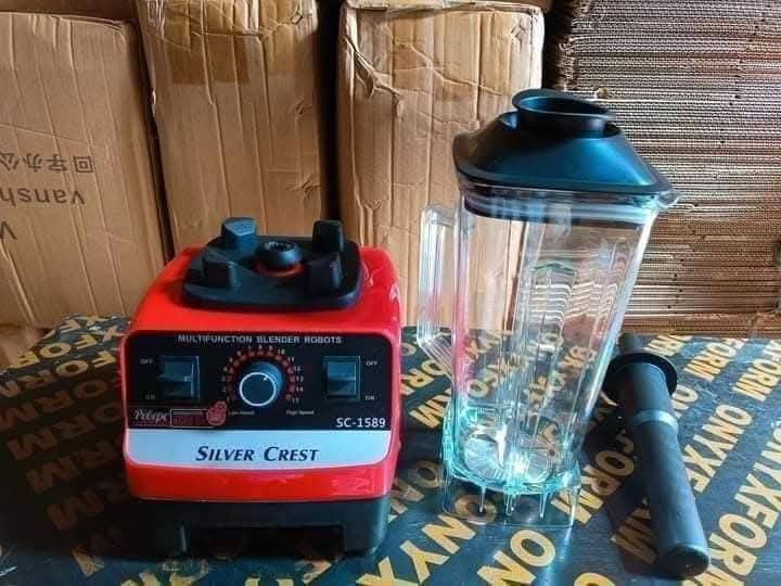 Blender (Category: Juicers, Blenders & Grinders) located in Manila. Submitted by redonline (Listing ID 1447925891, Image 3). Description: Blender(Silver Crest) ₱850 ON HAND BRAND NEW Mode of Payment: Gcash,COD Same day delivery PM for orders and inquiries.