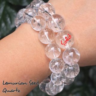 🔮Bracelet: Crystal/Gem/Coral/Coral Jade/Tridacna/Queen Conch Collection item 1