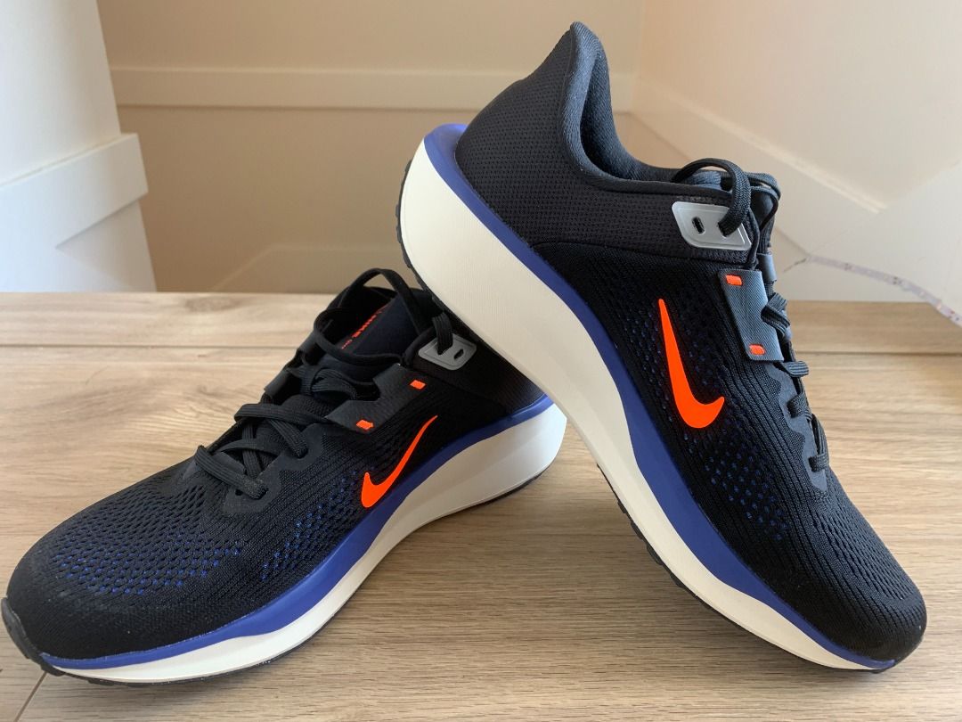 Brand New Nike Mens Quest 6 Black/Hyper Crimson Running Shoes (Category: Footwear) located in Vancouver. Submitted by eddymong2355175 (Listing ID 1448077438, Image 2). Description: - Brand New, never worn - Colour: Black / Astronomy Blue / Pale Ivory / Hyper Crimson - Style: FD6033-008 - Size: US 9.5 / UK 8.5 / EUR 43 - A super comfortable and supportive midfoot fit band helps keep you stable for your miles - Plus, a super-soft midsole foam help 