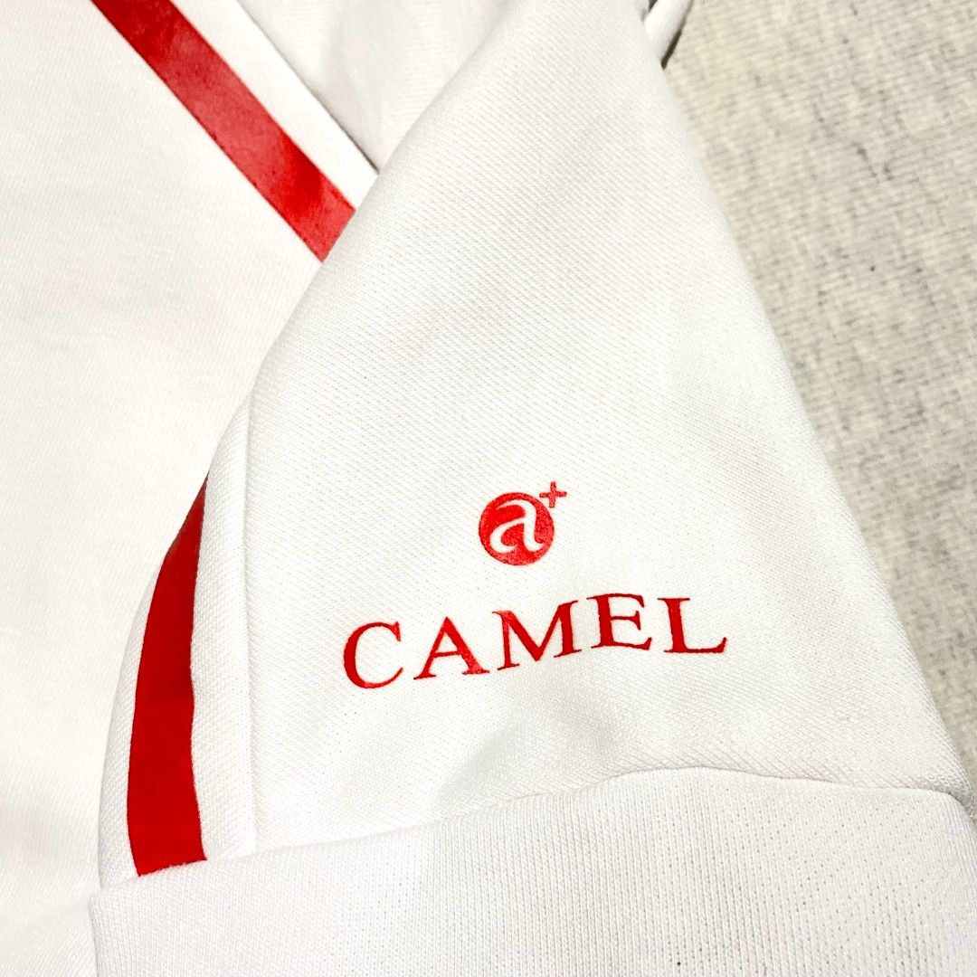 Camel (Category: Coats, Jackets and Outerwear) located in Angeles City. Submitted by convivialmart (Listing ID 1447887174, Image 3). Description: Length : 26 Width : 22 Condition : 9/10 COMFY SMOOTH PA COTTON BUONG BUO LOGO WITH 2 POCKETS MASIKIP RIBBINGS PWEDE MATAGO YUNG MAY THUMB HOLE SA RIBBINGS COMPLETE TAGS VERY COMFY & SMOOTH ON SKIN NEED WASH NO MAJOR STAIN FRESH FROM BALE.