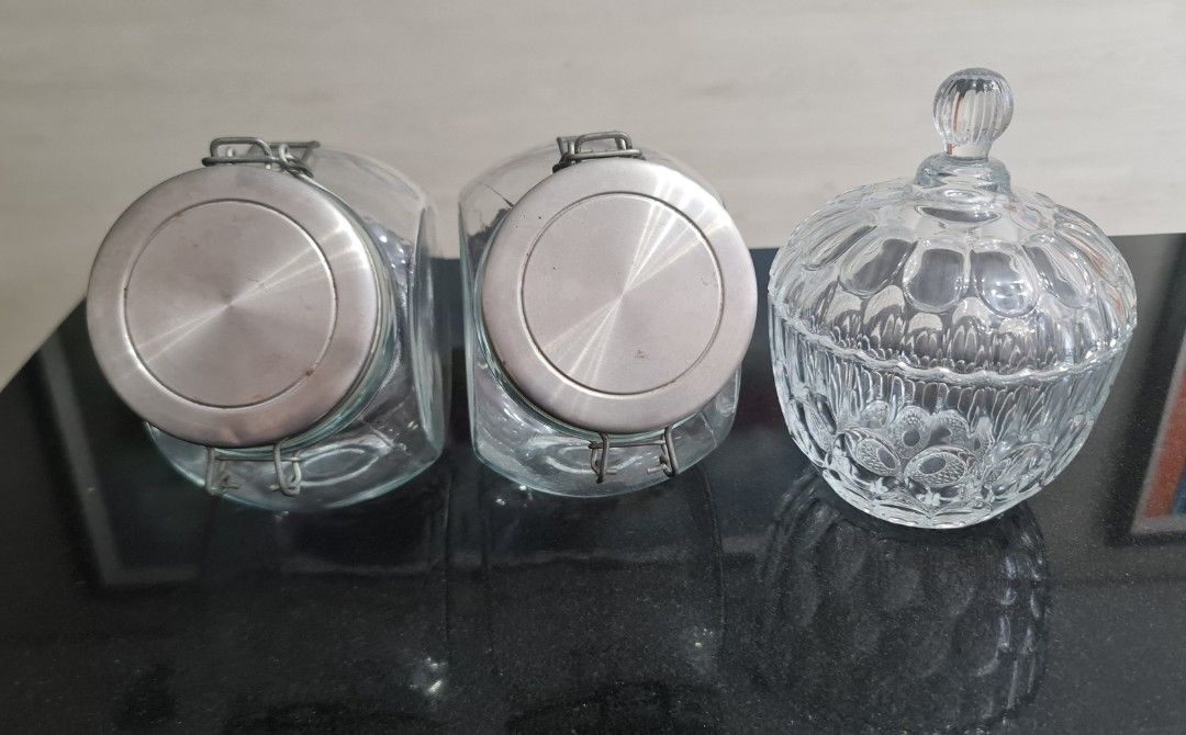 Candy jars 3pcs (Category: Food Organization & Storage) located in Quezon City. Submitted by jt.pangan (Listing ID 1447917550, Image 2). Description: .
