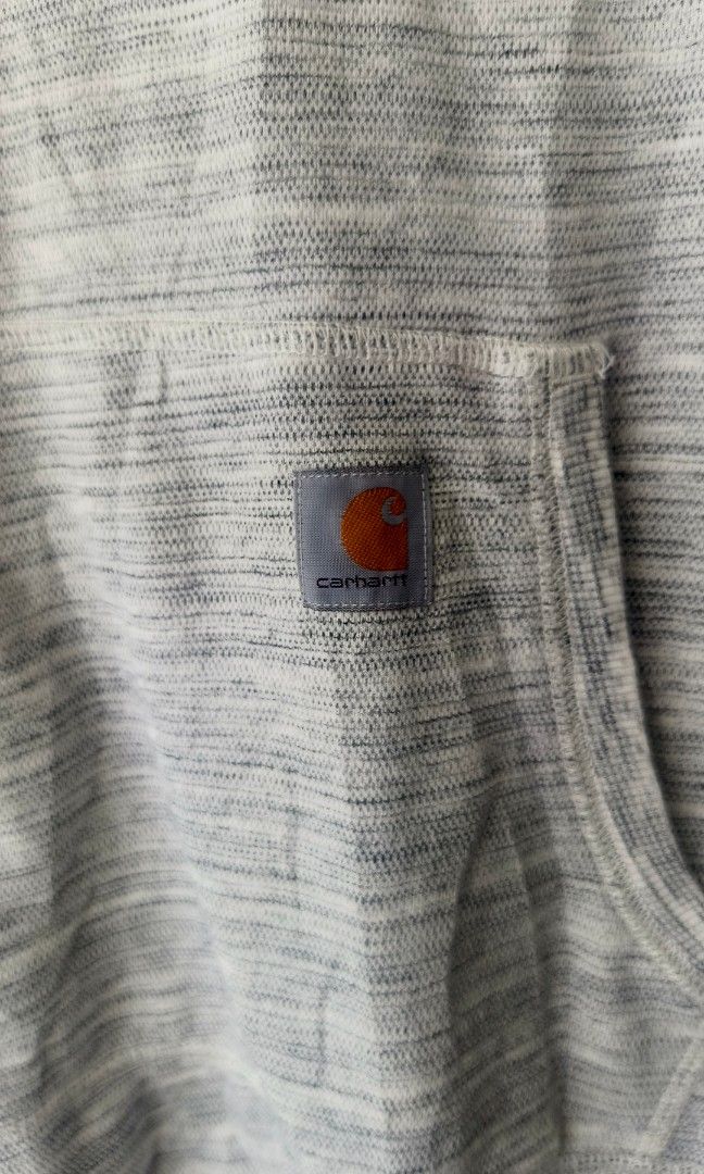 Carhartt women's jacket (Category: Coats, Jackets and Outerwear) located in Angeles City. Submitted by bapthrift (Listing ID 1447889330, Image 3). Description: Carhartt Newberry French Terry Hoodie in Gray Color Size XS Excellent Condition Color Rate 9.5/10 Sleeves Length 24 W17xL24 650 + Shipping.
