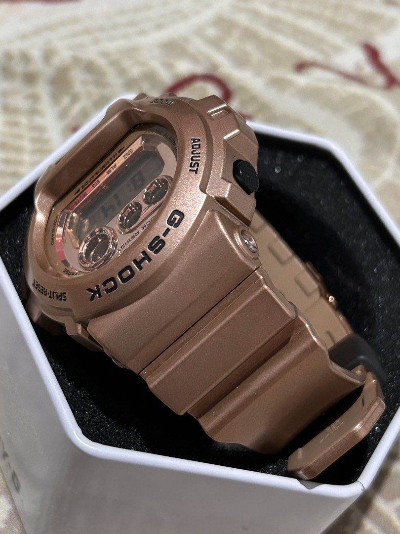 Casio G-Shock Rose Gold Digital Watch (Category: Women's Watches) located in Cavite. Submitted by strawberryandsunset (Listing ID 1448076998, Image 3). Description: - Rose gold G-Shock watch - Digital display showing date and time - Includes box - Ideal for everyday wear or collectors - for shipping or lalamove only. No COD .