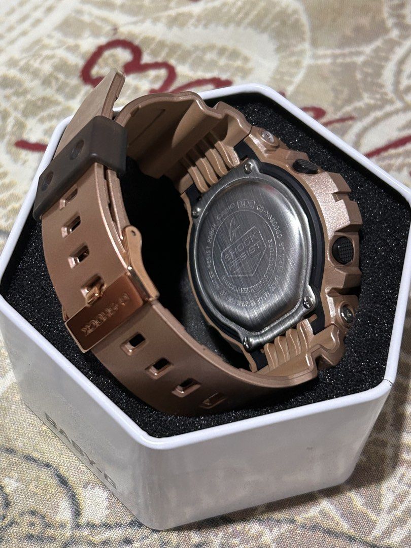 Casio G-Shock Rose Gold Digital Watch (Category: Women's Watches) located in Cavite. Submitted by strawberryandsunset (Listing ID 1448076998, Image 2). Description: - Rose gold G-Shock watch - Digital display showing date and time - Includes box - Ideal for everyday wear or collectors - for shipping or lalamove only. No COD .