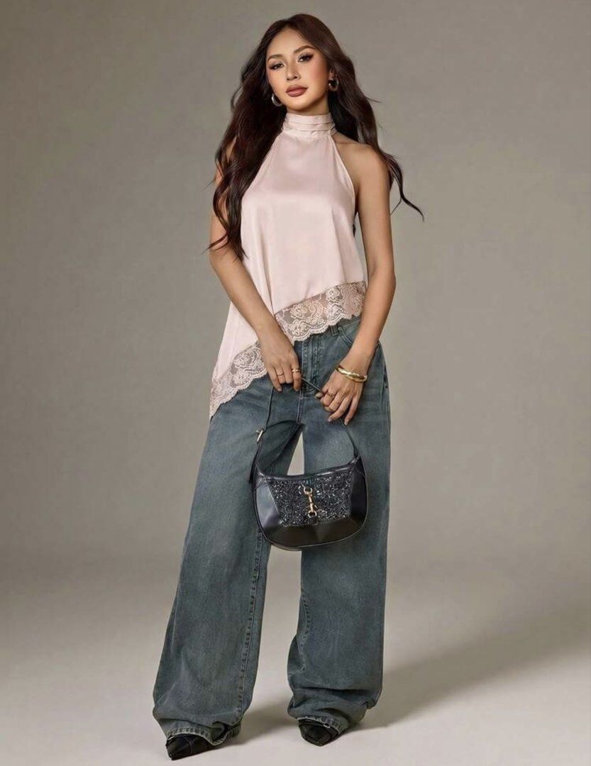 Coral Pink Lace Halter Top (Category: Sleeveless) located in Manila. Submitted by from_elle (Listing ID 1447939815, Image 3). Description: XS-Small Backless NO LAST PRICE BRAND NEW Hi! Before buying please note: 💗Mode of Payment: 🧾 GCASH 🏦 GOTYME ❗️NO TO COD TRANSACTIONS❗️ 💗Mode of Delivery: 🚚Lalamove/Grab (sameday delivery, Deliv fee depends on location) 🚚SPX (Delivery Days Depends on Location and Courier Branch) (Est Delivery days: 1-3 Da