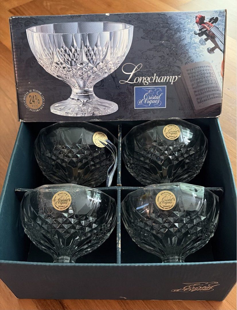 Cristal d'Arques Longchamp Crystal Bowls Set of 4