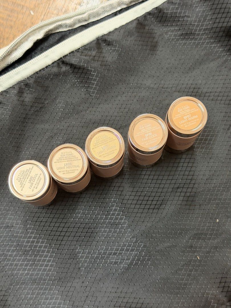 DETAIL Foundation Sticks - Various Shades (Category: Makeup) located in Valenzuela. Submitted by retroroyaleph (Listing ID 1447943697, Image 2). Description: - DETAIL Foundation Sticks - 5 shades: LR 01 Fair Cool, LR 05 Light Neutral, LR 07 Light Warm, SF 01 Fair Cool, SF 07 Light Warm -150 each.