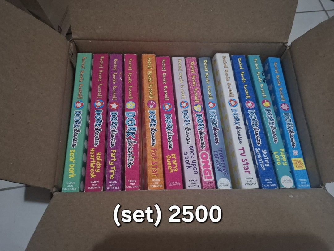 Dork Diaries Set (Category: Children's Books) located in Manila. Submitted by _cursed_love_ (Listing ID 1448020163, Image 2). Description: Some have minor dents. Can send condition vid..