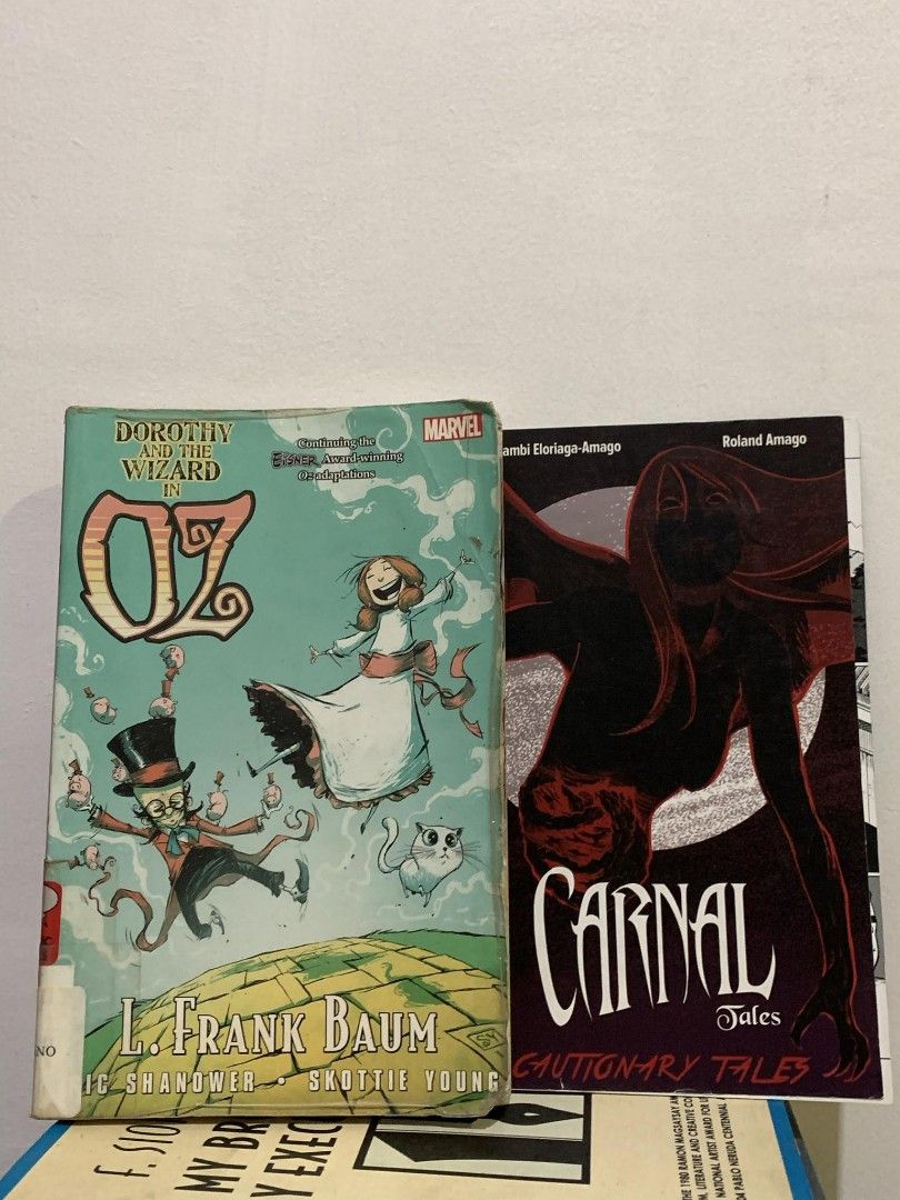 Dorothy and the Wizard in Oz Marvel Comic & Carnal Tales Comic bundle (Category: Comics & Manga) located in Cebu City. Submitted by book_bird (Listing ID 1447895723, Image 1). Description: - Two comics for sale: Dorothy and the Wizard in Oz by L. Frank Baum (illustrated by Skottie Young) and Carnal Tales: Cautionary Tales. - Ideal additions for any comic book collector..