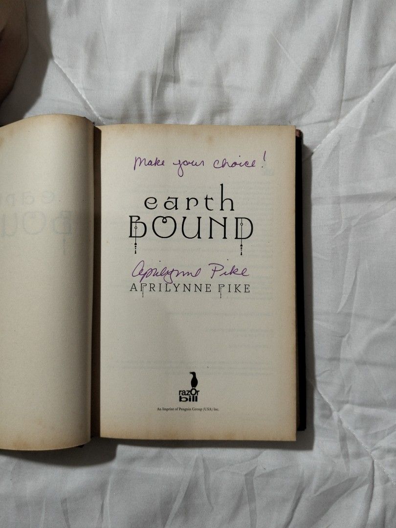 Earthbound (Signed Copy - Hardbound) (Category: Storybooks) located in Manila. Submitted by blegason (Listing ID 1448056013, Image 2). Description: 80 Pesos MOP: GCash MOD: J&T Location: Longos, Malabon Check Leafbound Reads (FB Page).