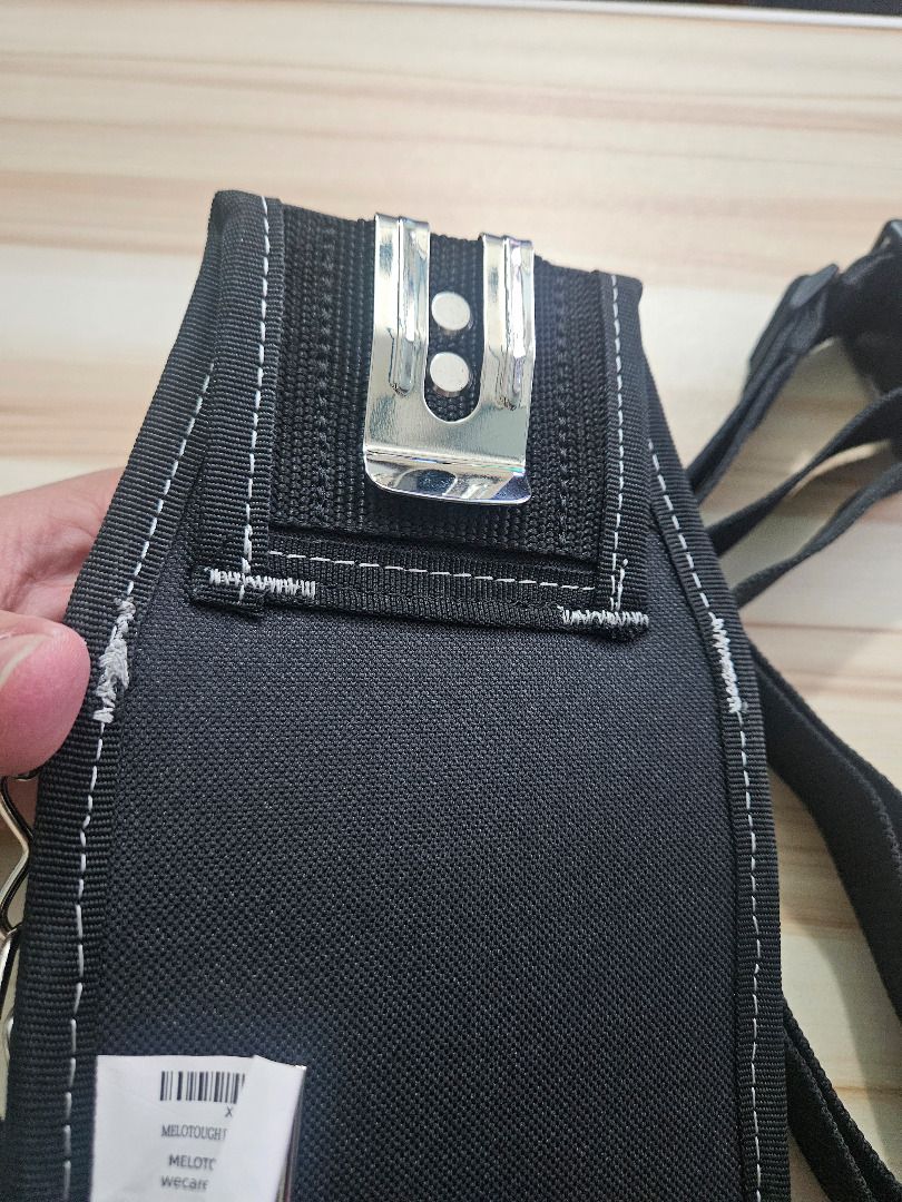 Electrician Tool Pouch Belt Holder (Category: Construction Tools & Equipment) located in Makati City. Submitted by KuWeLaDevil01 (Listing ID 1447901361, Image 3). Description: Melotough Electrician Tool Pouch It is made from 600D waterproof fabric that features six (6) pockets with eight (8) loops to organize various tools. It also comes with a convenient 1.5" belt strap ( stretches from 28" to 53") for easy carrying and a belt hook. It is ideal 