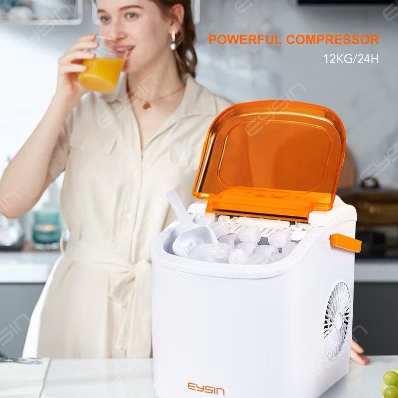 Eysin Portable Ice Maker 12KG/24H (Category: Other Kitchen Appliances) located in Santo Tomas. Submitted by ph.trendythreads (Listing ID 1448068900, Image 3). Description: - Make ice cubes anytime, anywhere with this portable Eysin ice maker. - Powerful compressor for efficient ice production. - Produces up to 12KG of ice in 24 hours. - Comes with a convenient ice scoop and a detachable ice basket. - Ideal for parties, picnics, and everyday use. 