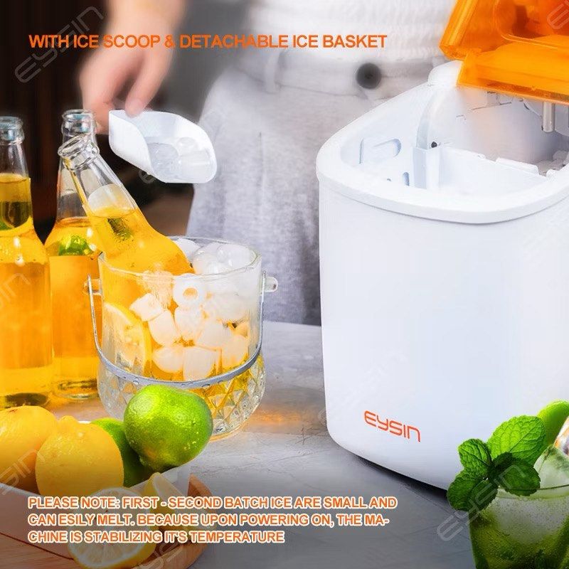 Eysin Portable Ice Maker 12KG/24H (Category: Other Kitchen Appliances) located in Santo Tomas. Submitted by ph.trendythreads (Listing ID 1448068900, Image 1). Description: - Make ice cubes anytime, anywhere with this portable Eysin ice maker. - Powerful compressor for efficient ice production. - Produces up to 12KG of ice in 24 hours. - Comes with a convenient ice scoop and a detachable ice basket. - Ideal for parties, picnics, and everyday use. 