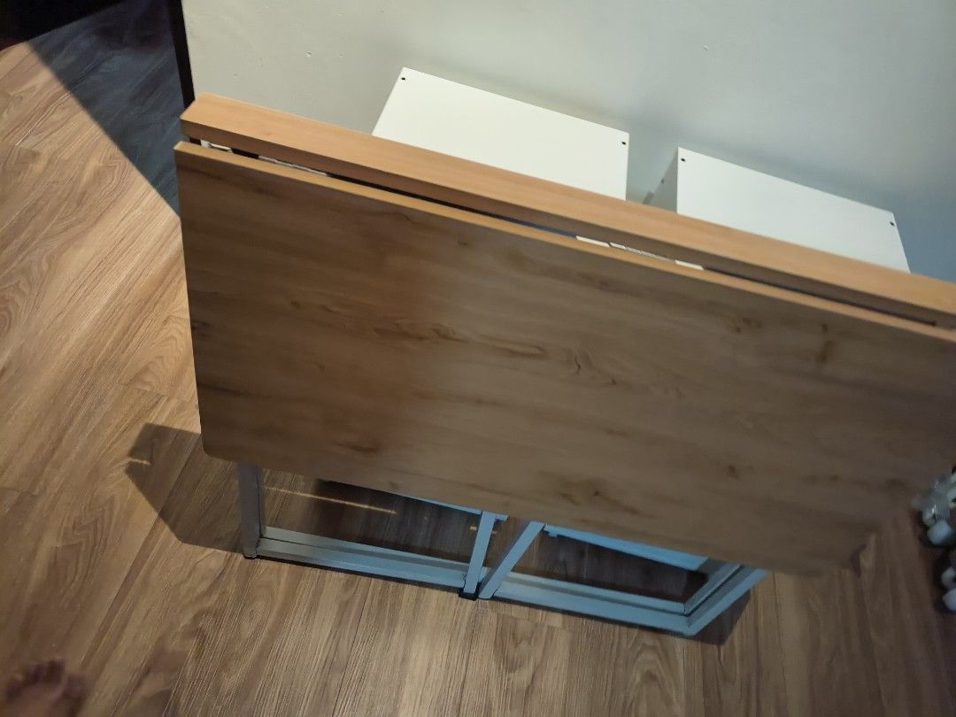 Foldable table (Category: Tables & Sets) located in Singapore. Submitted by happyflower_710f79 (Listing ID 1448075442, Image 1). Description: wanted more space for my home.