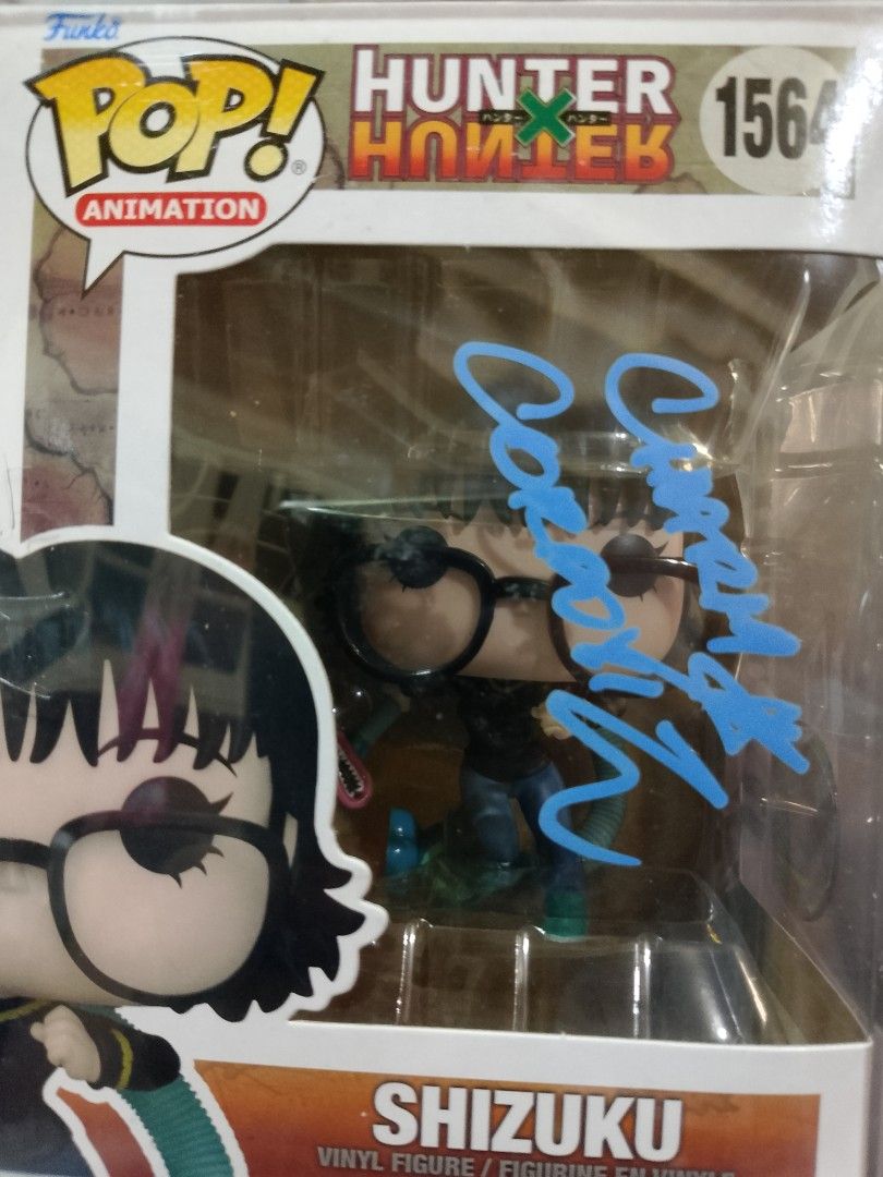 Funko Pop! Animation Hunter x Hunter Shizuku Signed (Category: Figurines & Statues) located in Calumpit. Submitted by brave_blaze1379 (Listing ID 1423832937, Image 3). Description: Funko Pop! figure features Shizuku from the Hunter x Hunter anime series. It is a vinyl figure, part of the Pop! Animation series. Figure was Signed by VA CHARMAINE ORDOVIZ Proof of Autenticity is also included in the Package Message for Any Serious Inquiries PAYMENT F