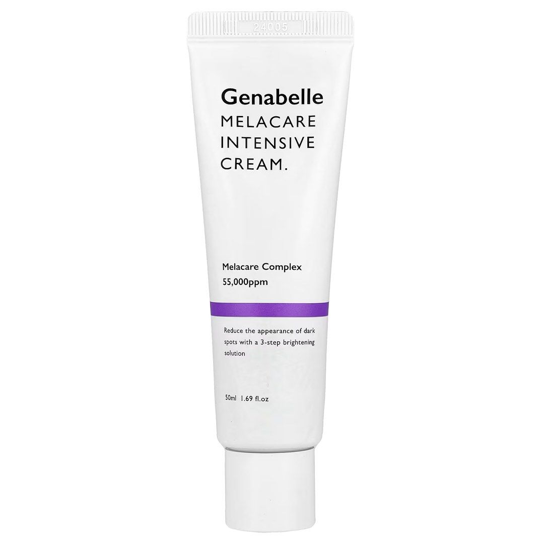 Genabelle Melacare Intensive Cream 55,000ppm (Category: Face Care) located in Manila. Submitted by cailleshope (Listing ID 1447994913, Image 1). Description: - Genabelle Melacare Intensive Cream - Contains Melacare Complex 55,000ppm - Helps reduce the appearance of dark spots - Features a 3-step brightening solution - Size: 50ml (1.69 fl.oz.).