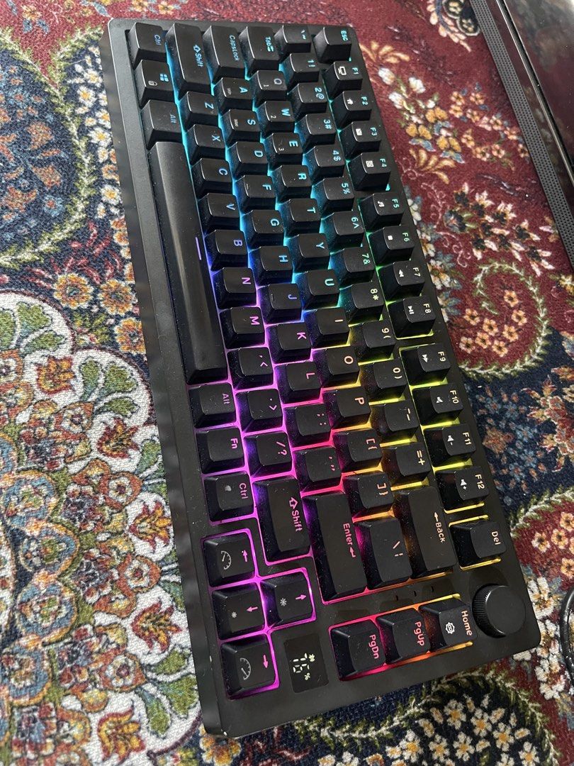 GMMK PRO Mechanical Keyboard RGB Black (Category: Computer Keyboard) located in Cebu City. Submitted by jjjjjabcde (Listing ID 1447940407, Image 2). Description: - GMMK Pro Mechanical Keyboard (Black) - 75% Layout - Features a Rotary Knob - Customizable RGB Backlighting - Ideal for Gaming and Typing - Selling as I've upgraded - Feel free to ask questions!.
