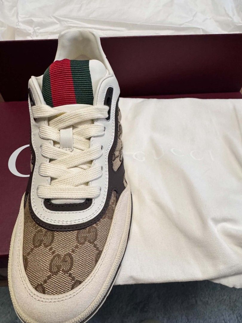 Gucci Women's Re-Web Sneaker GG Monogram Size 36 (Category: Sneakers) located in Rizal. Submitted by vanbdc24 (Listing ID 1447921878, Image 3). Description: - Authentic Gucci Re-Web sneakers size 5.5 US women - Women's Size 36 - GG monogram canvas and leather - Includes original box, dust bag, and extra laces - Classic and versatile design, perfect for everyday wear.