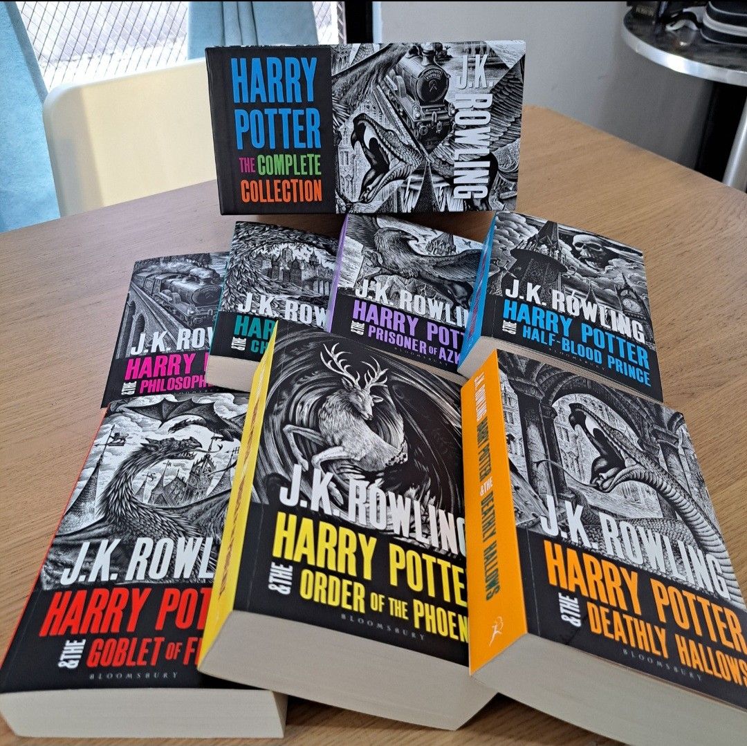 Harry Potter Complete Collection Box Set J.K. Rowling (Category: Storybooks) located in Manila. Submitted by himichal (Listing ID 1447982011, Image 2). Description: Harry Potter The Complete Collection (Adult Edition) Bloomsbury Publishing.