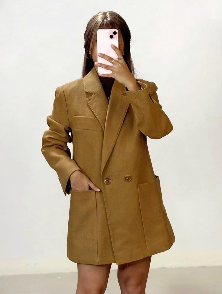 Imported caramel Brown Blazer Coat Suit 100% wool (Category: Coats, Jackets and Outerwear) located in Marikina City. Submitted by theconstantdeclutterer (Listing ID 1447924294, Image 3). Description: Imported 100% wool caramel brown blazer. With polyester lining. Fits medium to semi large. Features large front pockets and a chest pocket. Looks great worn open or closed. Versatile piece for travel abroad. Get this now! *Item is old stock And unuse