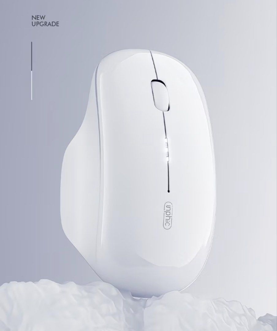 Inphic White Wireless Ergonomic Computer Mouse501910515473469440