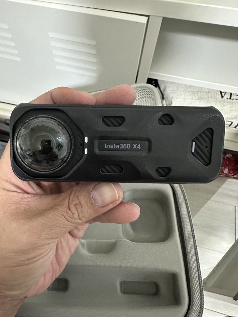 Insta360 X4 Action Camera with Invisible Selfie Sticks (Category: Cameras) located in Las Pinas. Submitted by tomarigato (Listing ID 1448001491, Image 3). Description: - Insta360 X4 Camera - Original case and accessories included - Two Insta360 Invisible Selfie Sticks - One selfie stick features a built-in tripod - Ideal for capturing all your adventures - Ready to use! RFS: Will consider this as brandnew. nagamit lang anak ko for trial tapos naw