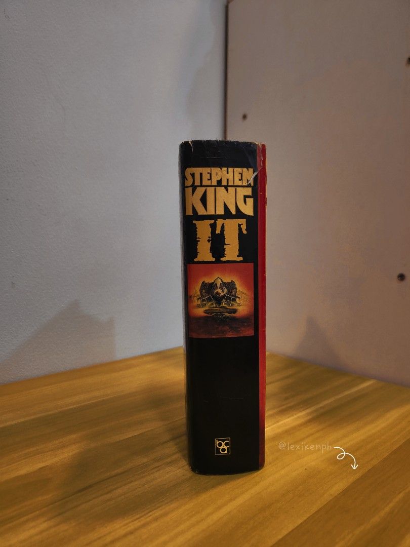 IT by Stephen King | HB (Category: Storybooks) located in Cebu City. Submitted by lexikenph (Listing ID 1447909991, Image 2). Description: - Stephen King's classic horror novel, IT - A must-have for fans of Stephen King's work Hi book lovers. Letting go some of my books. Hope these books find their new lovely owners soon. Preloved copies. Please manage expectations that some of these books are either in acceptable, good, or in very good condition